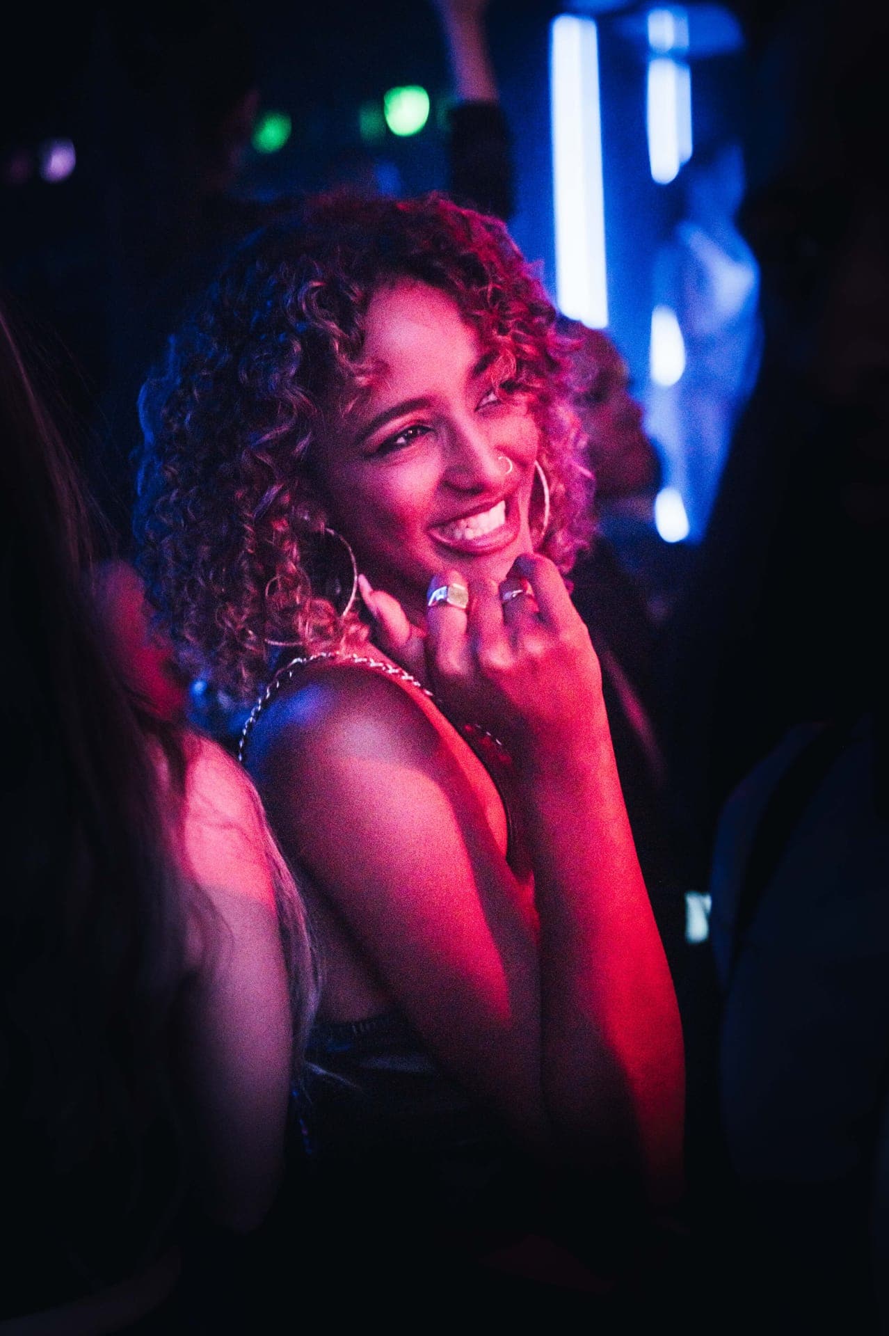 Central London nightlife with West End clubs and city lights